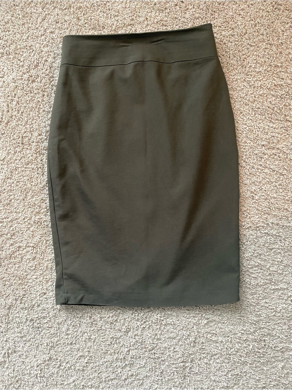 Express Olive Pencil Skirt for Women
